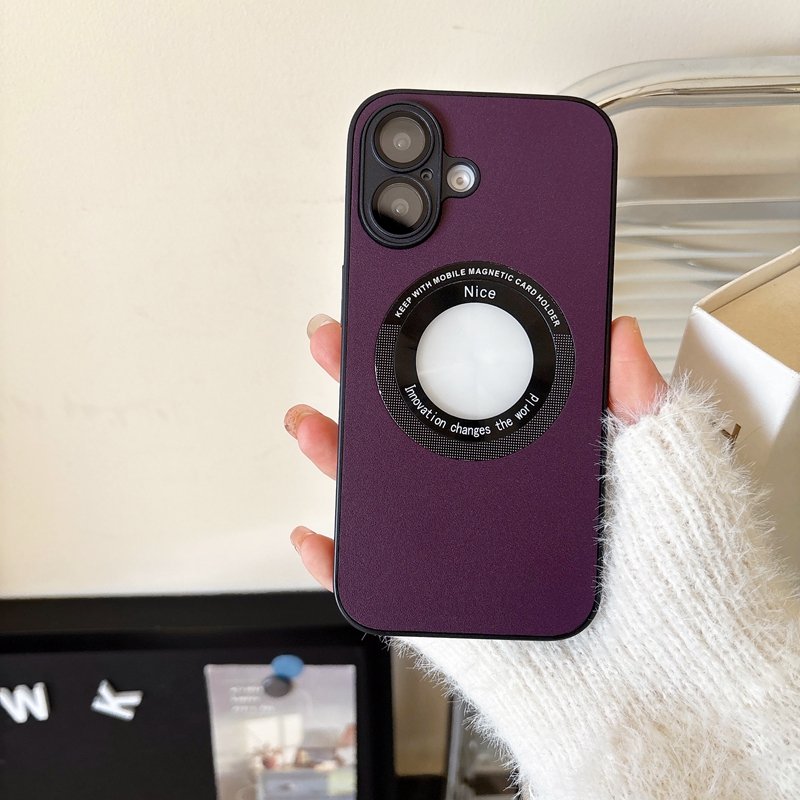 PU Leather Magnetic Wireless Charging Cases For Iphone 16 15 Pro Max 14 Plus 13 12 11 Iphone16 Soft TPU Business Camera Lens Protector Magnet Mobile P