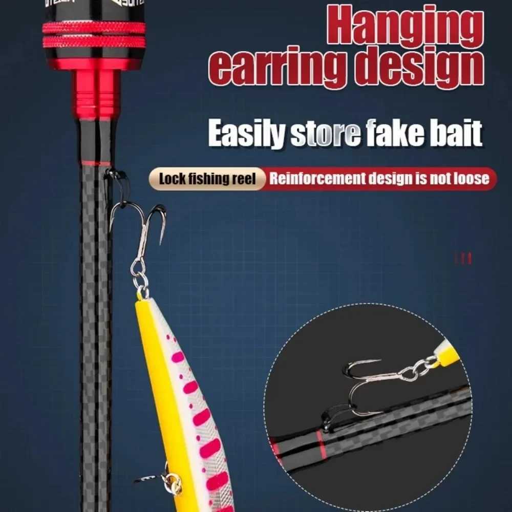 Ourbest Lure Fishing Rod 1.68/1.8/2.1/2.4M 30T Carbon Casting Spinning Rod 1/2/3 TIPS Bait 6-30g L/M/MH Power Baitcasting POLEXJ241219