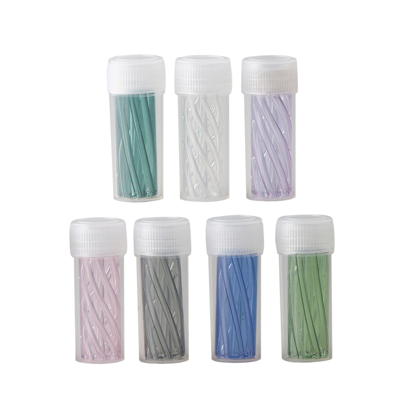8mm 10mm 12mm Color Stripe Mini Glass Cigarette Filter Tips for Dry Herb Tobacco Rolling Drip Thick Pyrex Glass Filter Tips