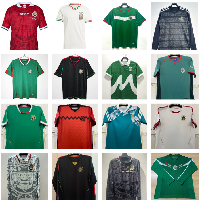 2010 2011 2012 2014 MEXICO Soccer Jerseys 94 95 96 97 98 99 06 10 11 Retro BLANCO H.SANCHEZ HERNANDEZ R.MARQUEZ Chicharito J.HERNANDEZ G.DOS SANTOS vintage football shirts