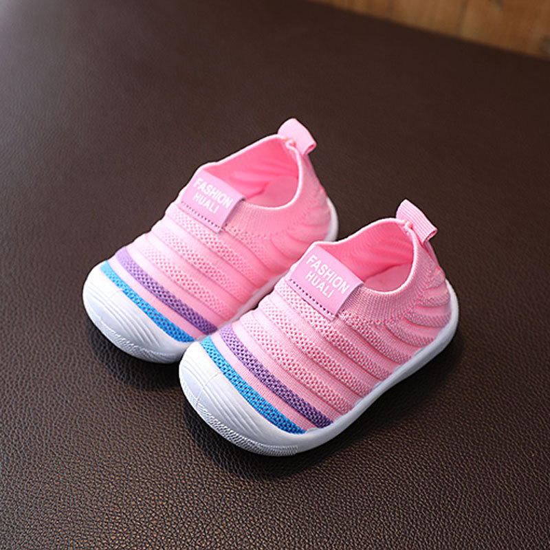 Baby First Walkers Infant Knitted Shoes Toddler Soft Sole Indoor Outdoor Casual Shoes for Little Kid Sizes US0.5C-US6C