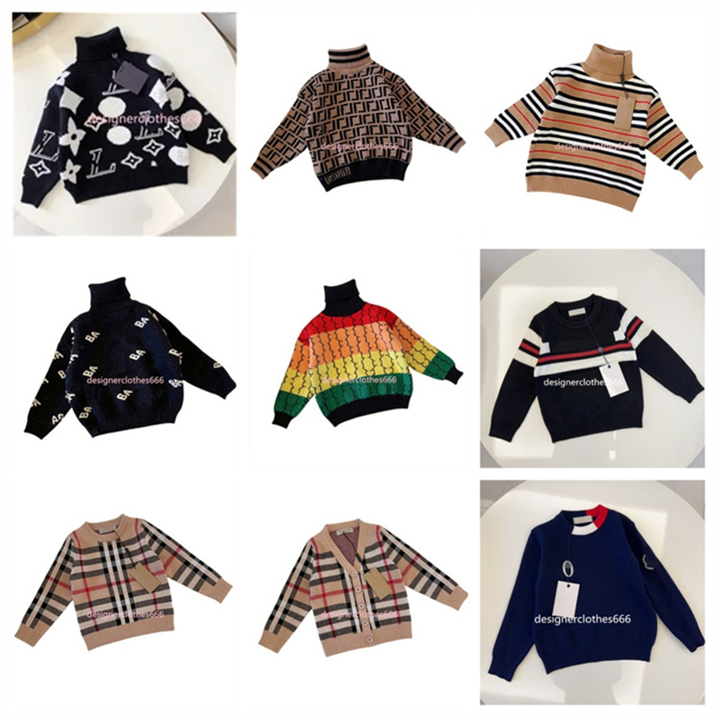 kids Luxury Hooded Sweater Boys Girls Universal Baby pullover Fall Winter Sweatshirt Designer Children's Alphabet printed sweater size 90-150cm A007