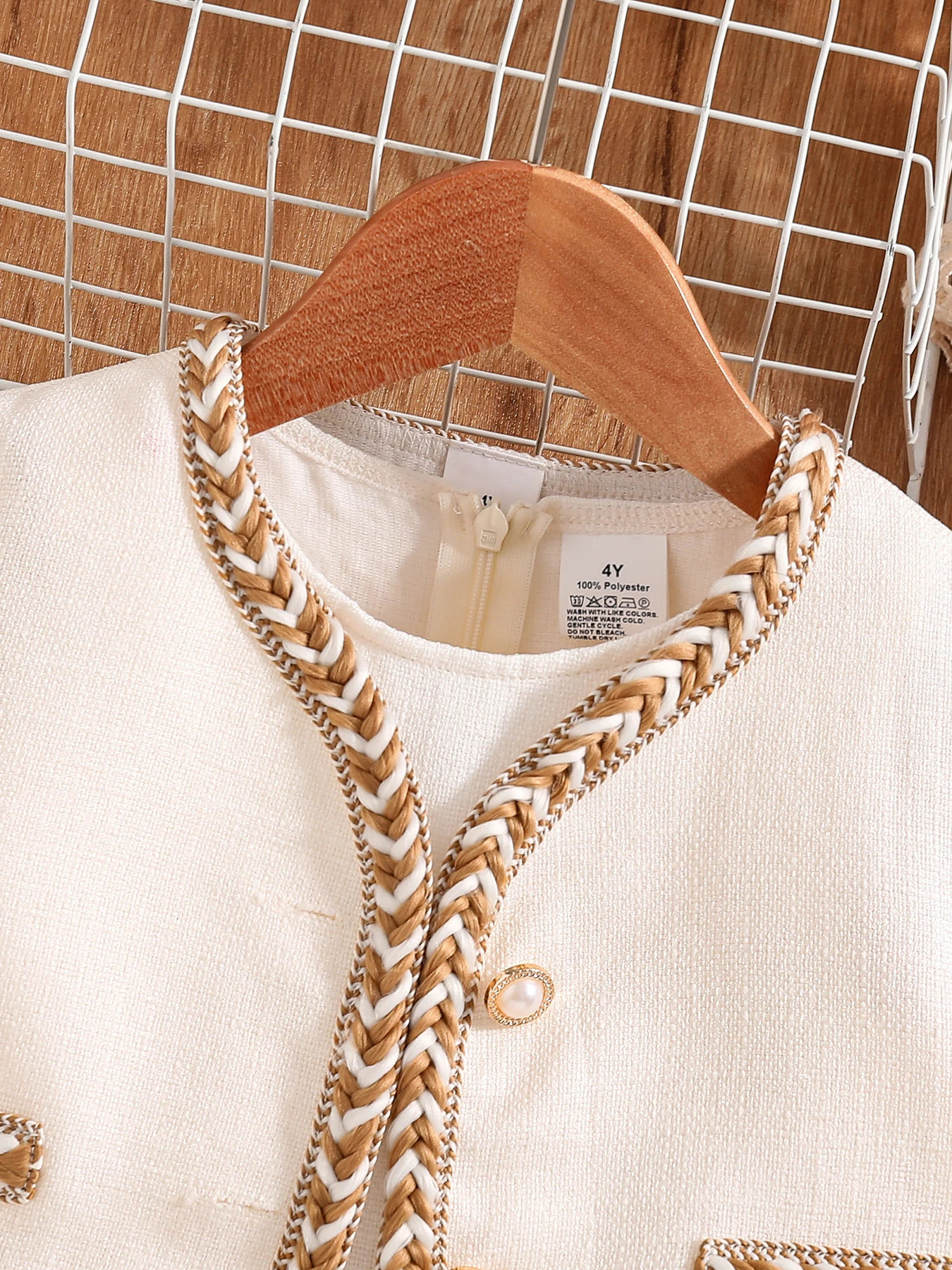 Girls autumn fashion cute dress fluffy princess dress - white 241219