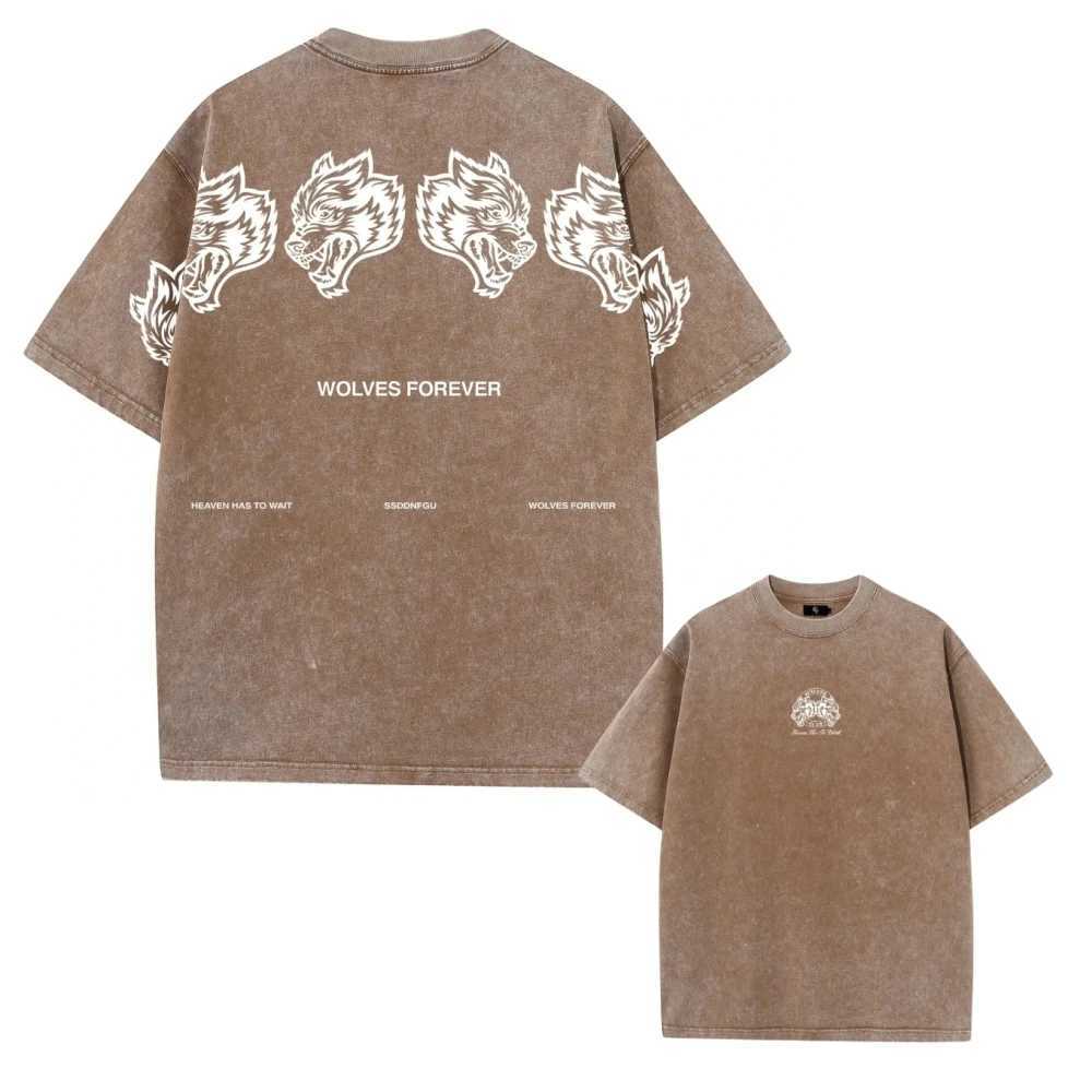 T-Shirts Oversized Print Tshirts Men Gym Vintage Heavyweight T Shirts Cotton Workout Wash Baggy Ts Strt Fashion Tops Unisex H241219