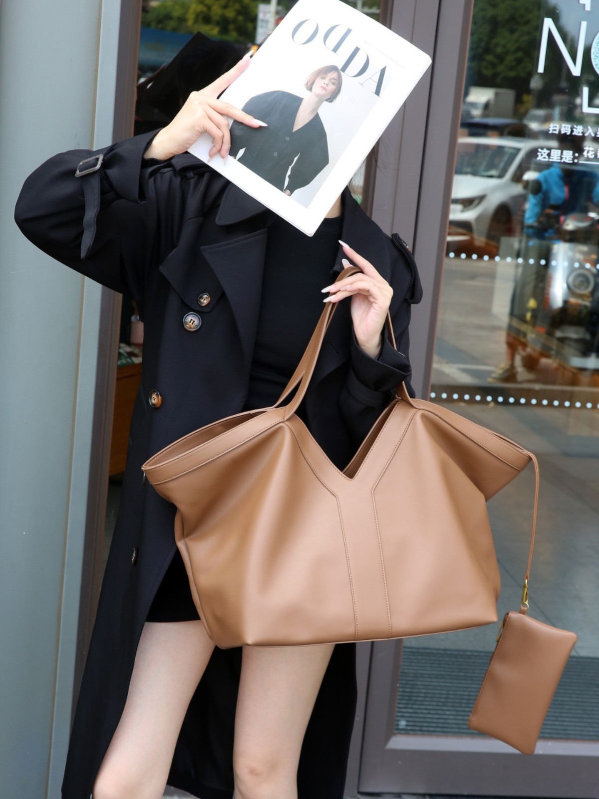 Shoulder Bags High-end Brand Genuine Leather Women's Retro Large Capacity Underarm Y Letter Design Versatile
