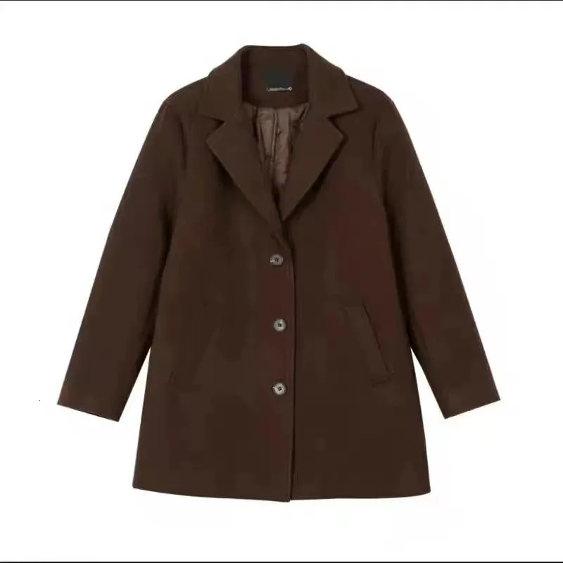 Womens small coat laminated cotton highend Hepburn style premium womens gentle wool