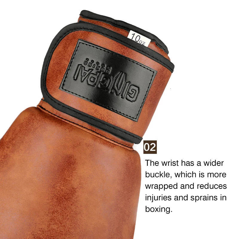 Retro Color Adult Kids WomenMen Boxing Gloves Pu Leather MMA Muay Thai Boxe De Luva Mitts Sanda GYM Equipment 6 8 10 12OZ Boks 241218