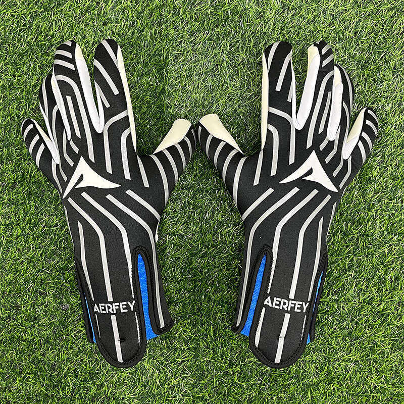 AERFEY Football Thickened latex 4 mm Adults Teenager Goalkeeper Soccer Goalie Gloves