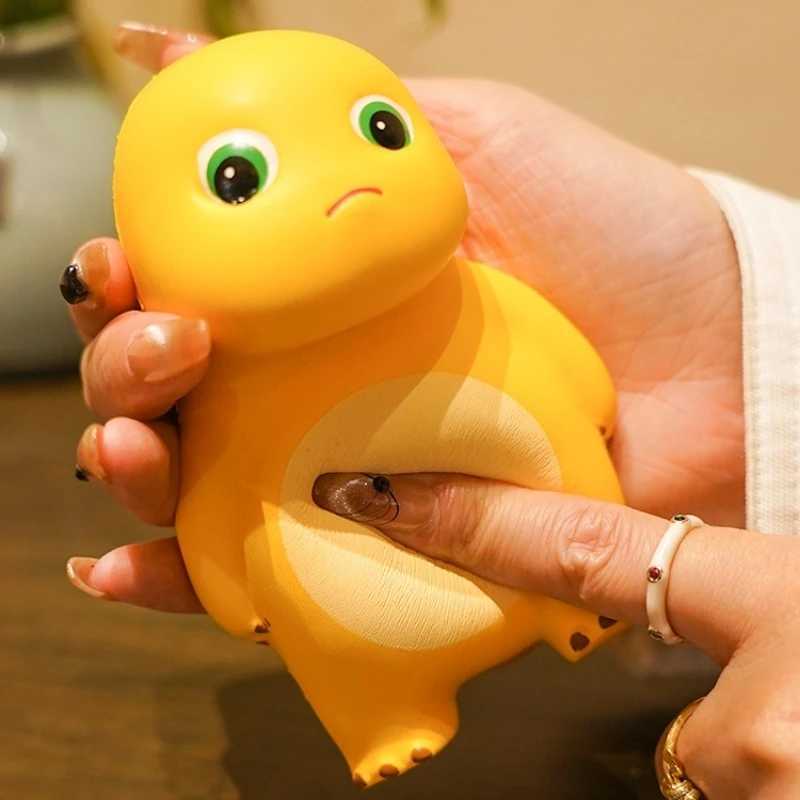 Decompression Toy 12cm Little Milk Dragon Pinch Music Slow Rebound Stress Relieving Tool Ventilating Toys Desktop Ornament Valentines Day Gift H241219