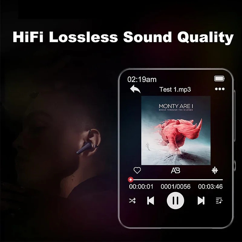 32GB 24 Touch Screen Mp3 Player with BT 50 MP3 Player with Builtin HD Speaker FM radio and voice recording 241113