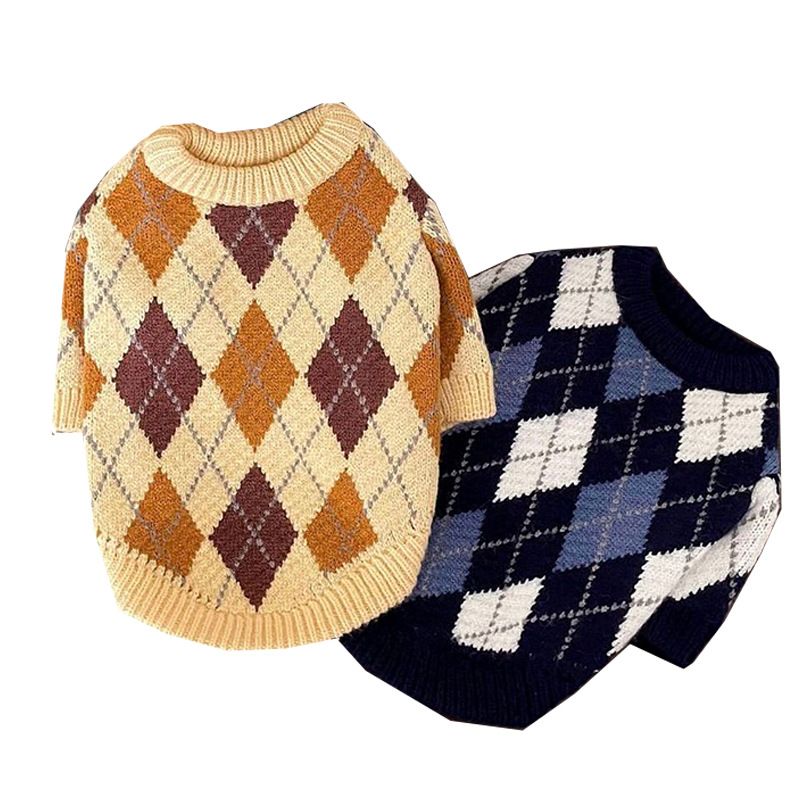 Autumn and winter clothing, dog warm sweaters, small and medium-sized dog two legged clothes, cat knitwear HS34