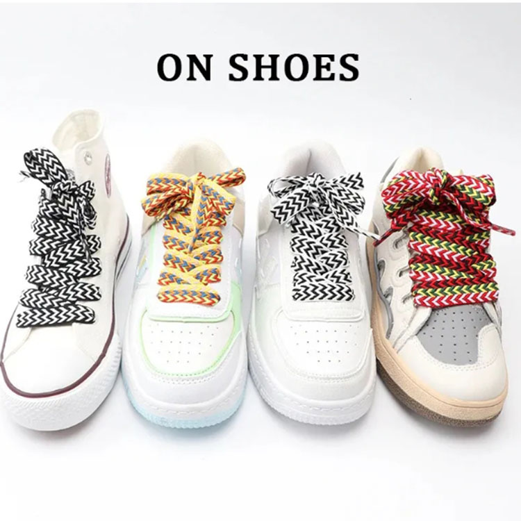 Flat Shoelaces for Sneakers sport Shoe Laces Shoelace Width 1.5cm Trend Lace Rope Shoes Strings wholesale