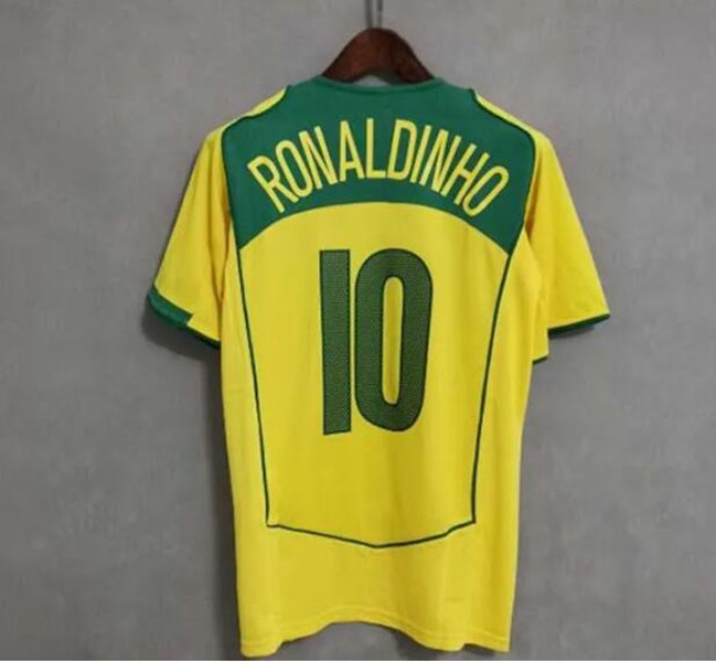 1970 1978 1998 retro Brasil PELE soccer jerseys 2002 Carlos Romario Ronaldo Ronaldinho shirts 2004 1994 BraziLS 2006 RIVALDO ADRIANO KAKA 1988 2000 20
