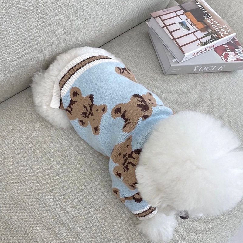 Autumn and winter, cute sweaters with full prints for dogs and cats, two legged small and medium-sized dogs,Dog Apparel Pet Clothes