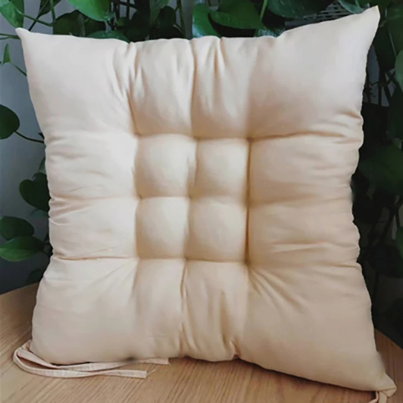 Square Chair Soft Pad Thicker Seat Cushion For Dining Patio Home Office Indoor Outdoor Garden Sofa Buttocks Cushion With Strap 241219