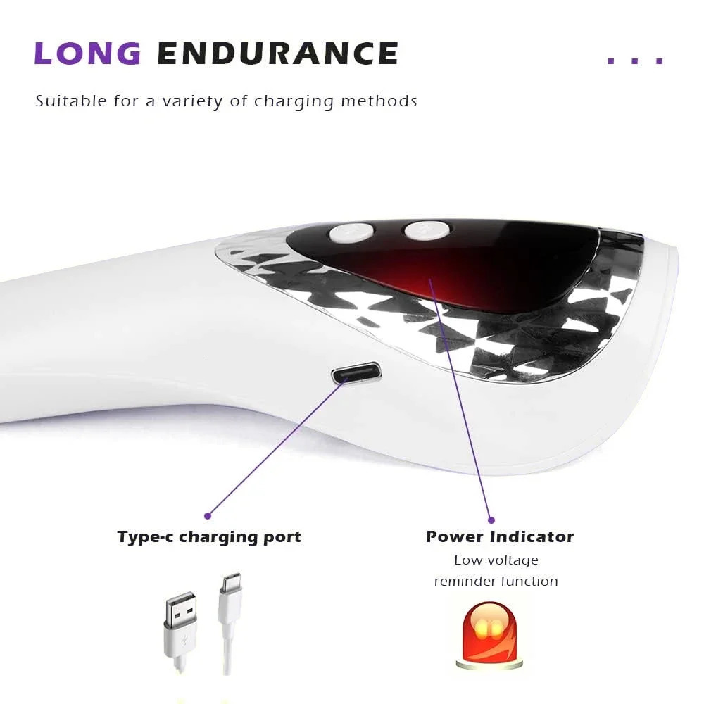 Handheld LED UV Nail Lamp Rechargeable Nail Dryer with 5 Lamp Beads Fast-Dry Machine Portable Home DIY Salon Manicure 241219