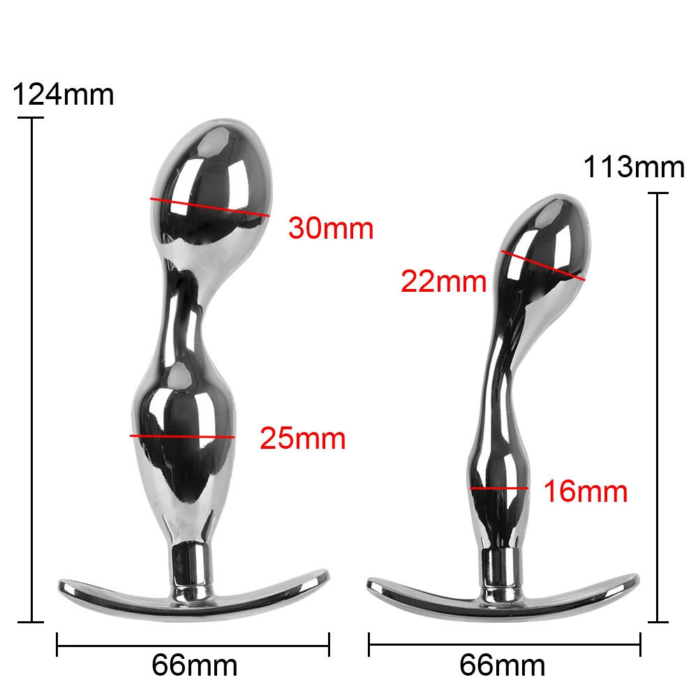 Stainless Steel Prostate Massage Sex Toys For Men Women Gay Erotic Adult Products Metal Anal Plugs Anus Stimulator Butt Plug 241219