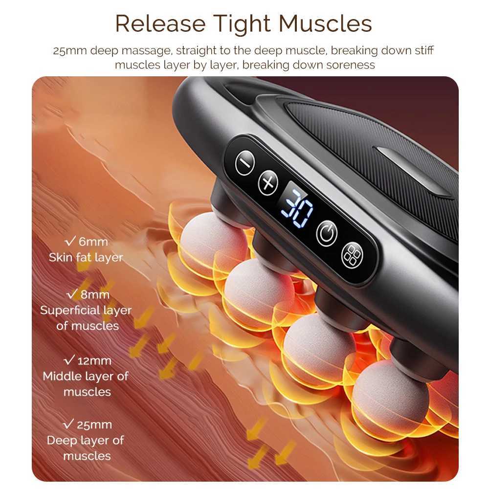 8-Head Fascia Gun High-Frequency Vibration Body Massage Gun Back and Waist Massager Neck Shoulder Massager masajeadorXJ241219