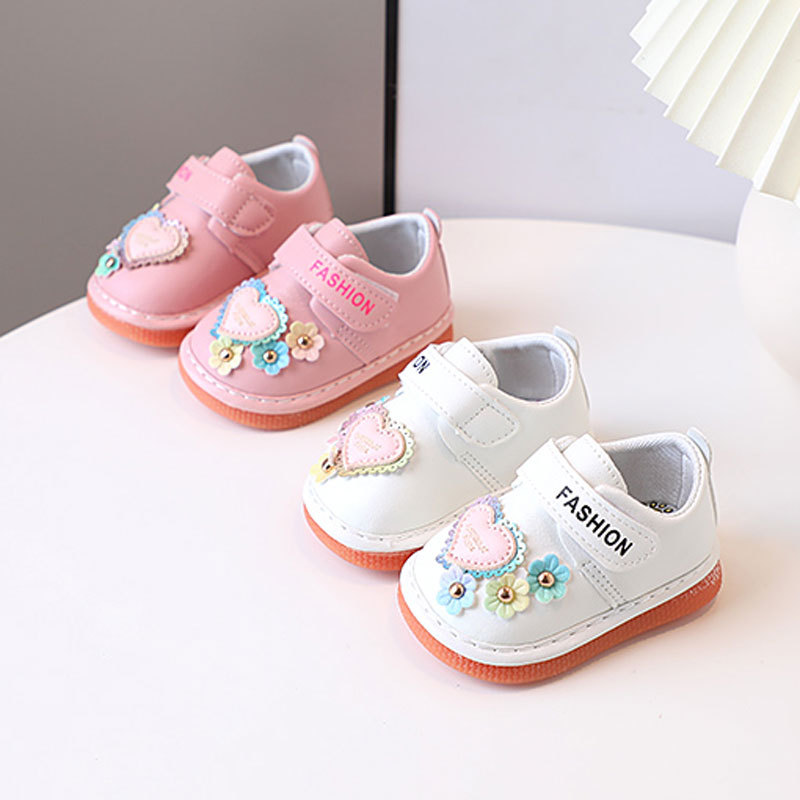 Little Kids Girls Squeaky Shoes for Infant Nice Design Toddler Enfant Kid Girl Walking Shoes Happysteps Children Sizes US0.5C-US4C