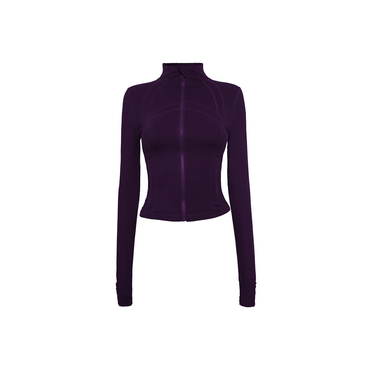Women Designer Yoga Cropped DF Jacket Gold Zipper Tights Buttery Soft Activewear Slim Fit Zip Thumb Hole Running Workout Fiess Golden Zipper Jackets
