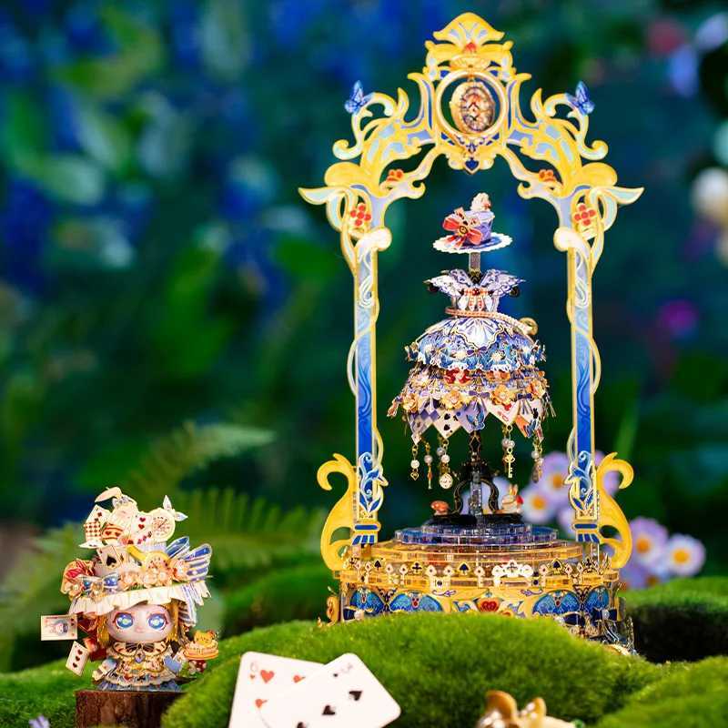 MY Alice in Wonderland 3D metal assembly model puzzles handmade DIY halloween gifts to friends exquisite tabletop ornamentsXJ241218