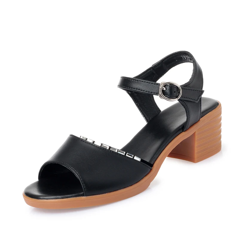 Sandals Women Summer Fashion Open Toe Women Sandals Large Size Rhinestone Roman Sandals Women