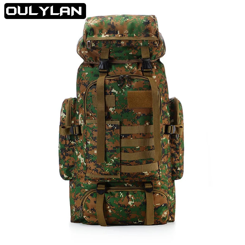 80L Tactical Backpack Waterproof Trekking Fishing Hunting Bag Molle Backpack Outdoor Sport Military Rucksacks 241219