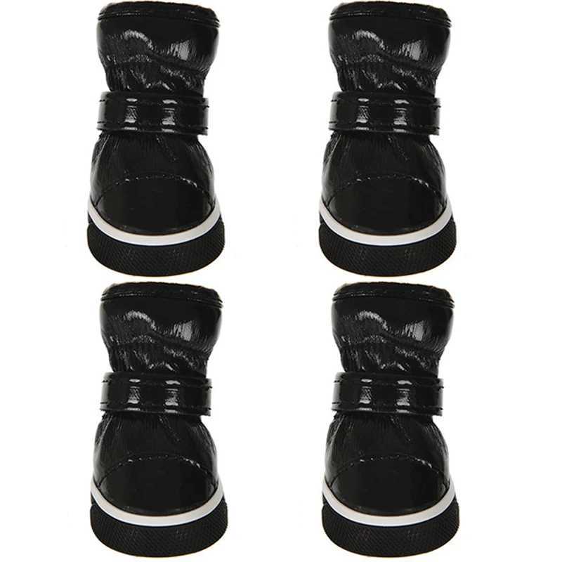 Cute Pet Dog Shoes for Small Medium Dogs Cats Winter Waterproof Soft Fleece Puppy Cartoon Print Boots Chihuahua French SuppliesXJ241218