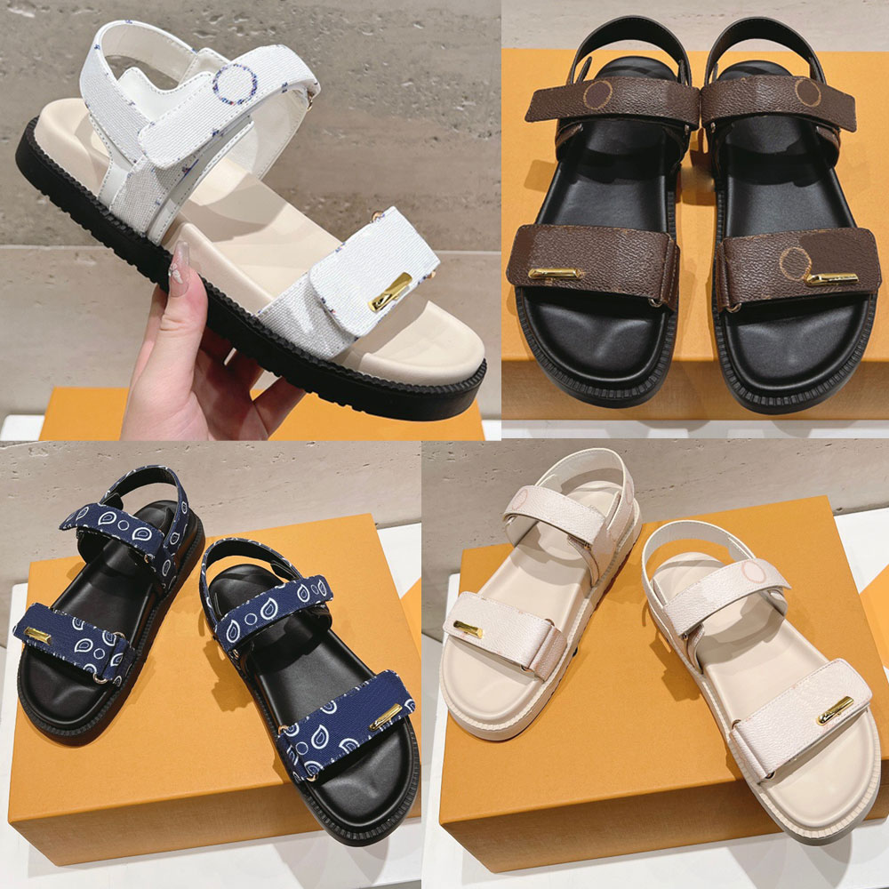Sunset Flat Comfort Sandal designer womens sandals Spring Summer Beach Sandals creating a refined summery look 25ss New Classic Fashion women sandal 1ASH3