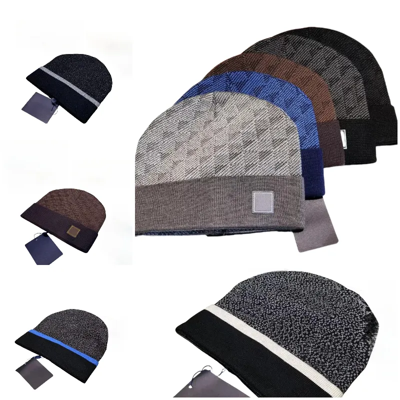 Knitted hat beanie designer women men Cap Autumn Winter Skull Caps Fashion Knitted hat Classic plaid letter Luxury Outdoor leisure cashmere hat
