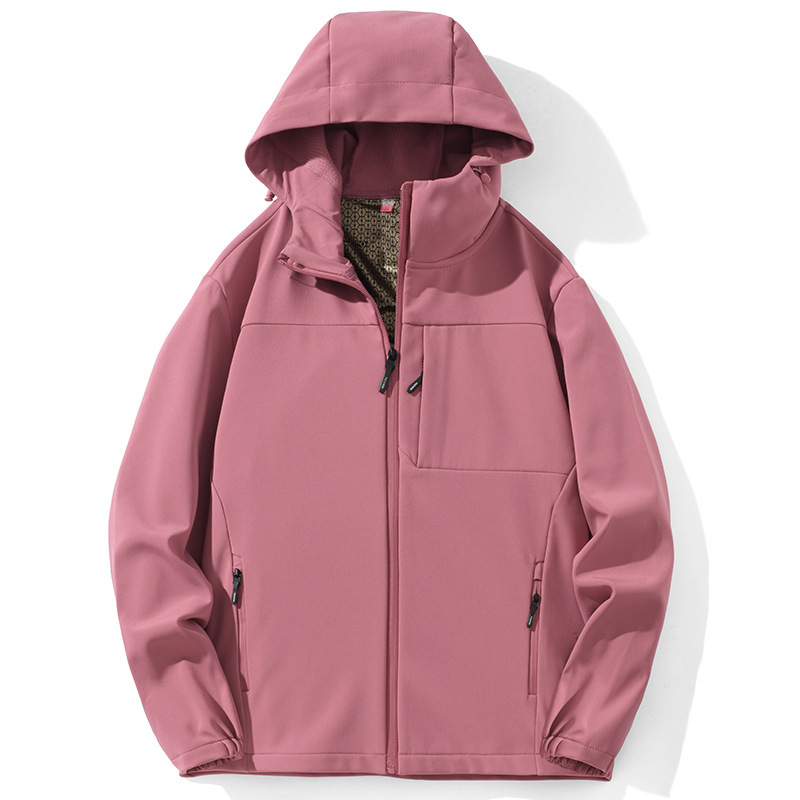 M12193 Autumn new men's outdoor single-layer jacket with hooded cardigan