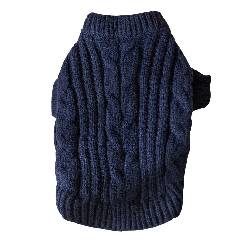 Dog Apparel Pet Autumn/Winter Single Sweater INS Teddy Small Cat Contrast Designer Clothes