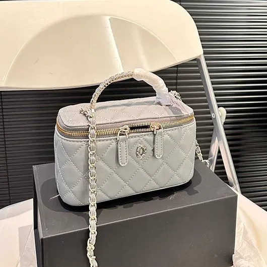 Designer Cosmetic Bags Mini Womens Make Up Case Chain Crossbody Bag Handbag Tote Bag Mini leather Makeup Cases