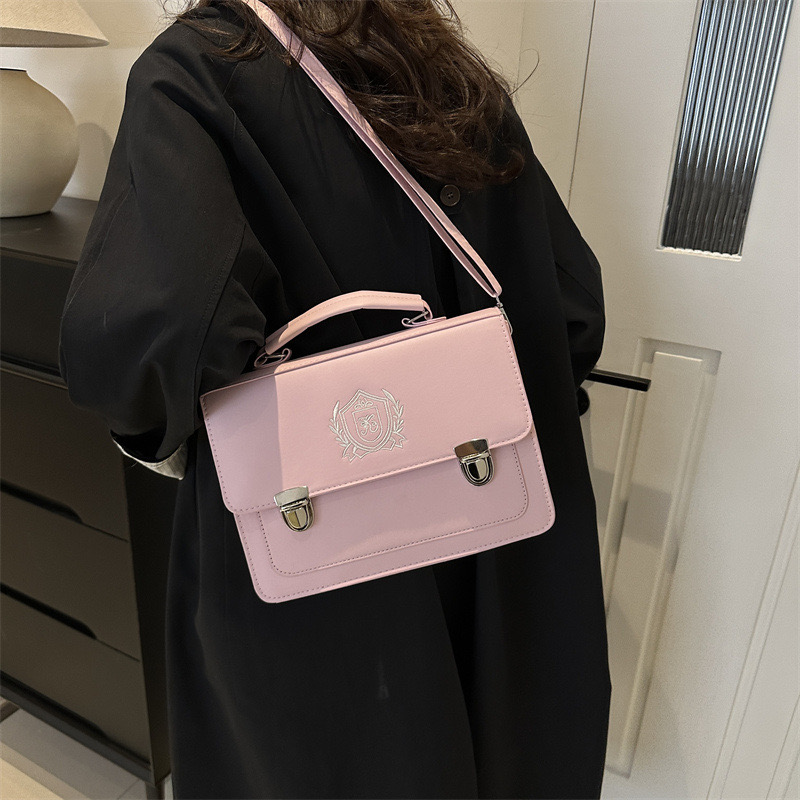 Japanese Jk uniform New large capacity backpack retro preparatory style high school commuting briefcase womens messenger bag 240906