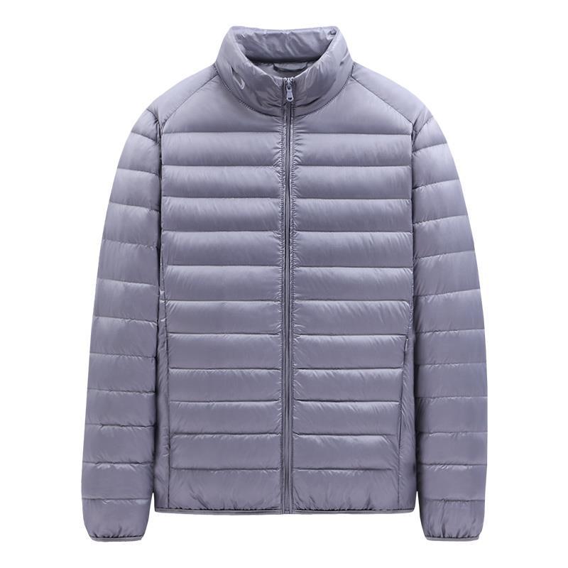 Stylish Unisex Thin Cotton Coat with Down Filling - Perfect for Casual Wear