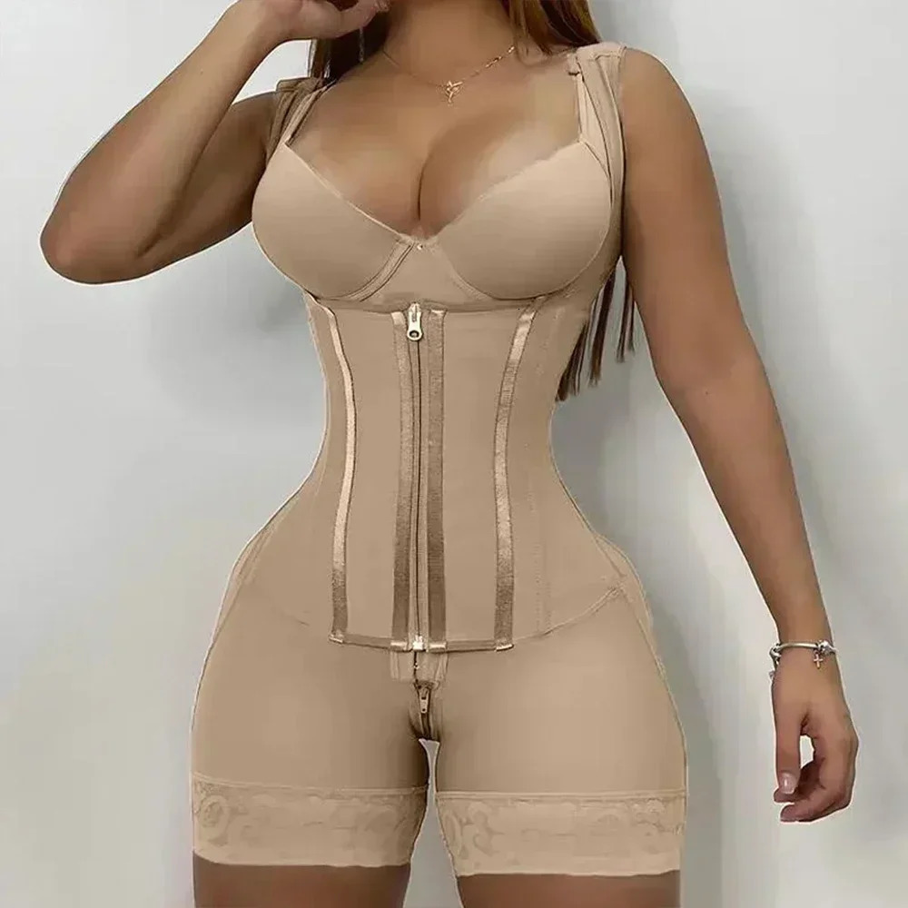 Colombian Girdles Shapers Women High Compression Reducing and Shaping Girdles for Abdomen Control Full Body Shaper Bodysuit 241219