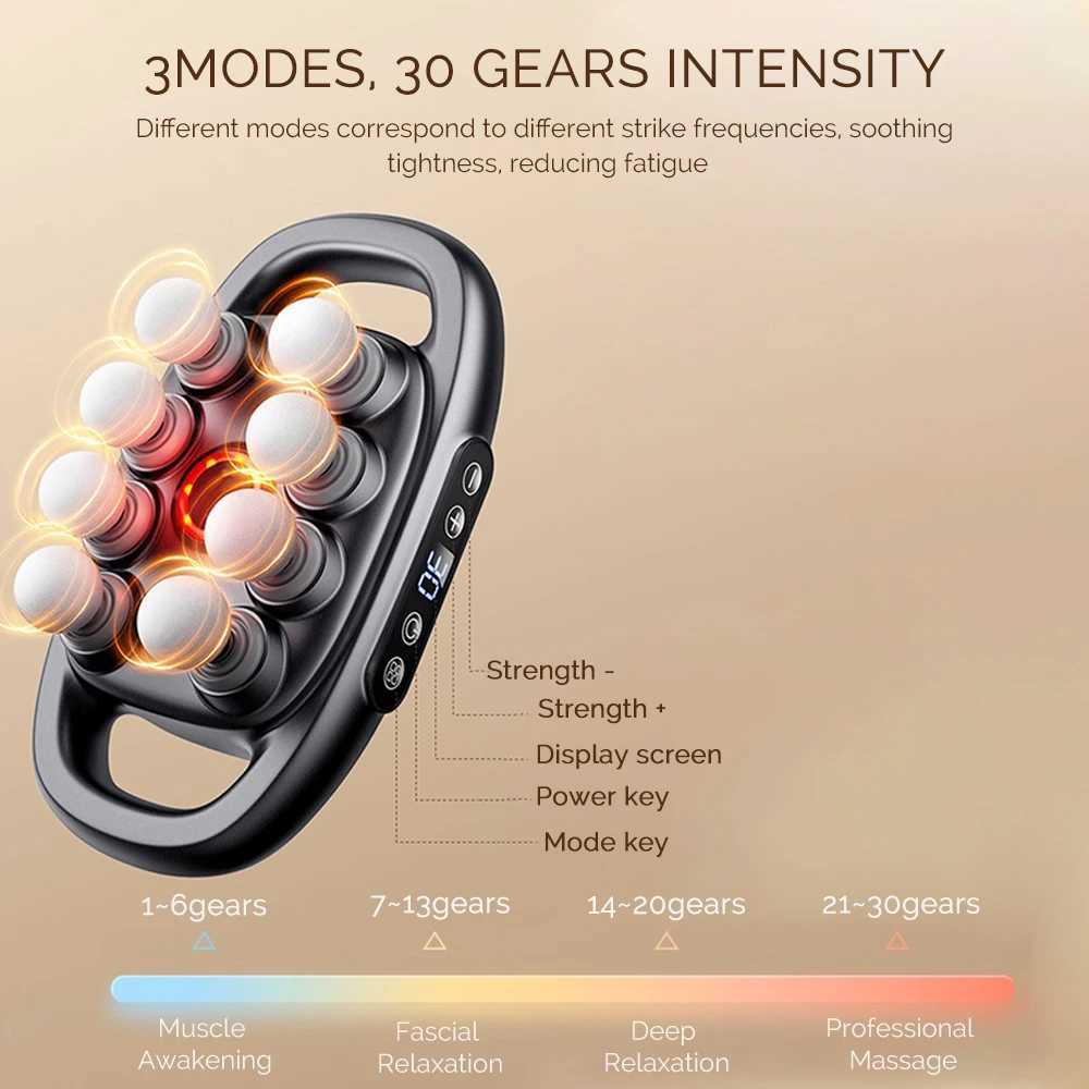 8-Head Fascia Gun High-Frequency Vibration Body Massage Gun Back and Waist Massager Neck Shoulder Massager masajeadorXJ241219