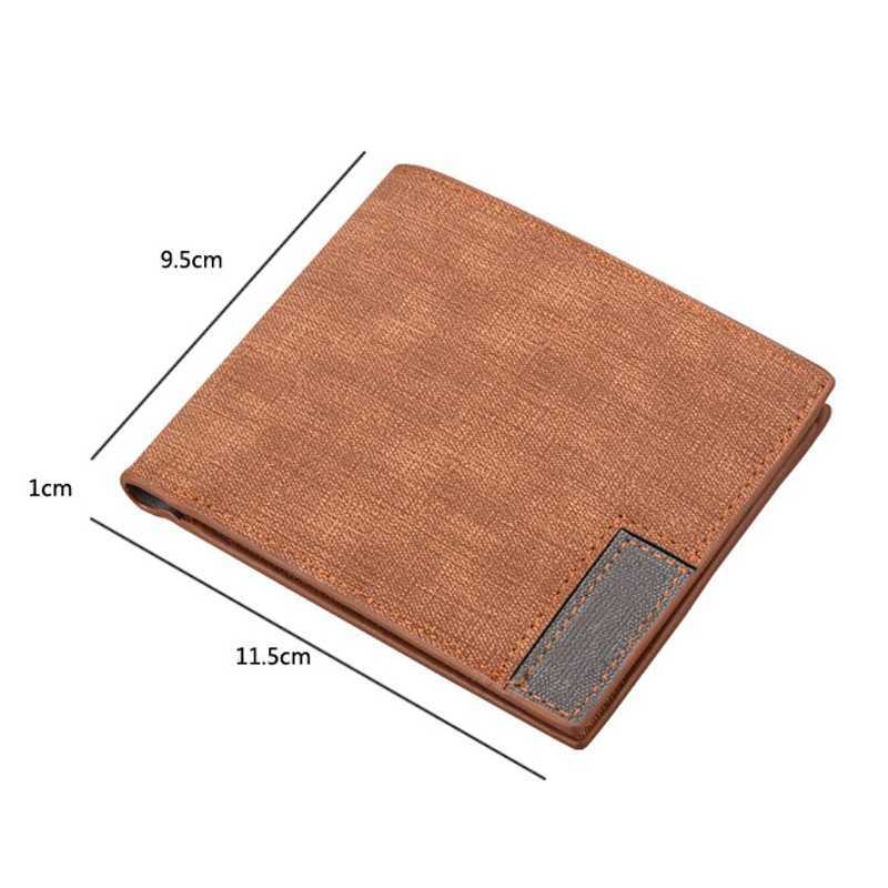 Hot Sale Mens wallet ultra-thin leather wallet thin mens door Feuille Billetera Hombre mens wallet currency card Tria Masculina Z241219