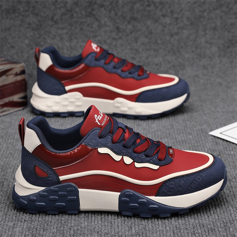 Men Sports Shoes 2025 New Fashion Niche Designer Shoes Thick Sole Breathable Casual Style Running Shoes Training Sneakers Triple Black Red Green Free 