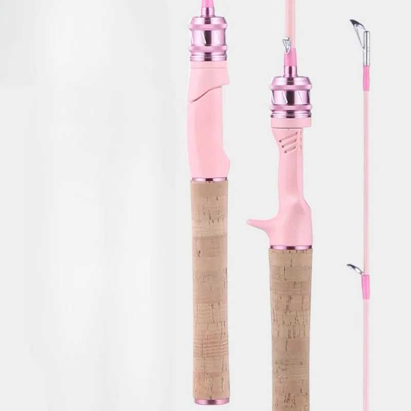 1.68/1.8m Pink Carbon Fishing Rod Macaron Spinning Cane UL Power Fast Action Sea Casting For Carp PoleXJ241219