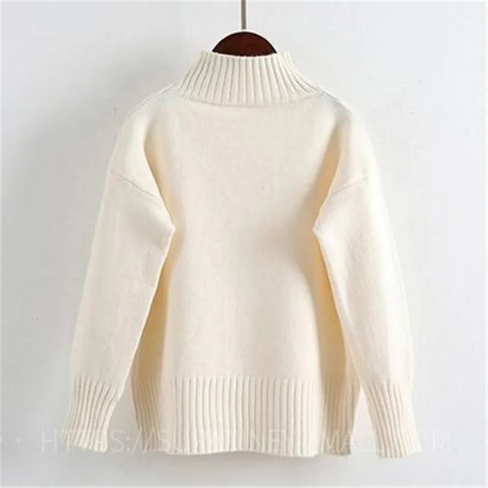 Fashion Cashmere Turtleneck Sweater Women Autumn Winter Pullover Jumper Pull Femme Streetwear Casual Knitted Sweater PZ3455 241217