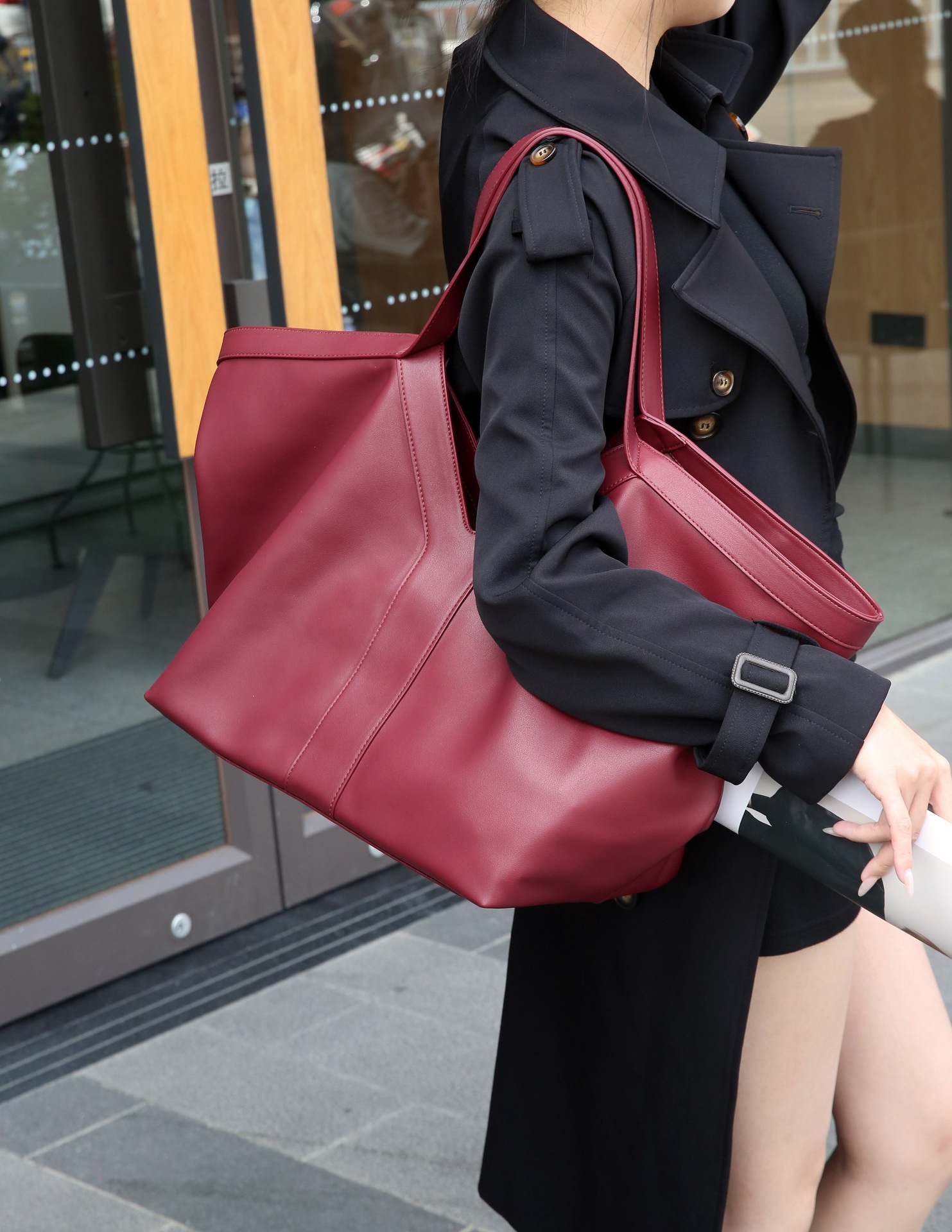 Shoulder Bags High-end Brand Genuine Leather Women's Retro Large Capacity Underarm Y Letter Design Versatile