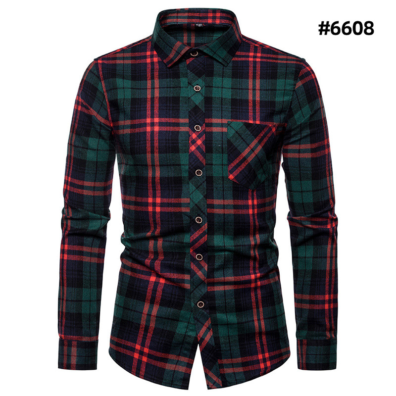Slim Fit Men's Long Sleeve Shirt - New Arrival for Young Stylish Apparel