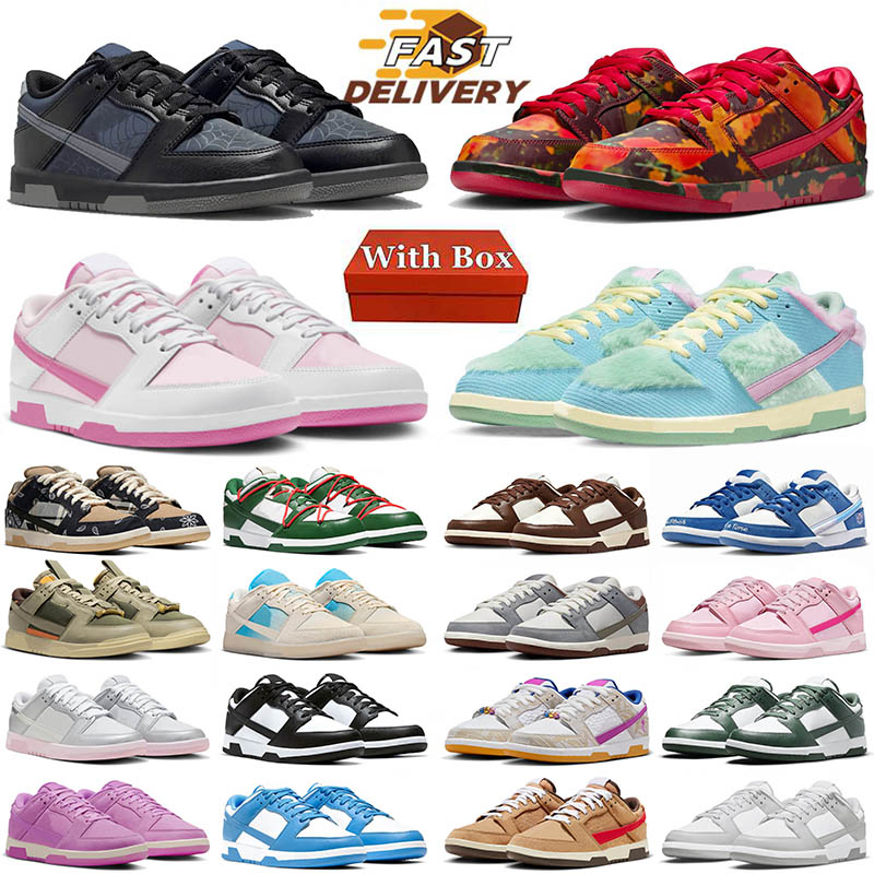 platform skate low loafers with box designer running shoes sneakers Wizard Pink Foam Unc Grey Fog Pine Green Blue Lobster mens women trainers walking runners 36-48