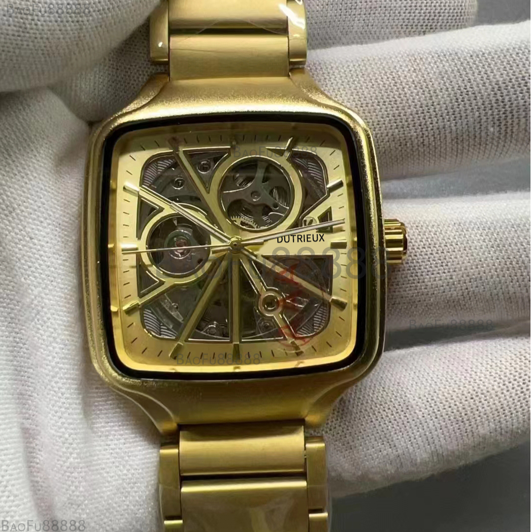 2025 Newly High Quality Luxury Watches for Men Automatic Mechanical Wristwatch Steel Strap Classic Square Case Designer Fashion AAA Male Clocks for Best Gift