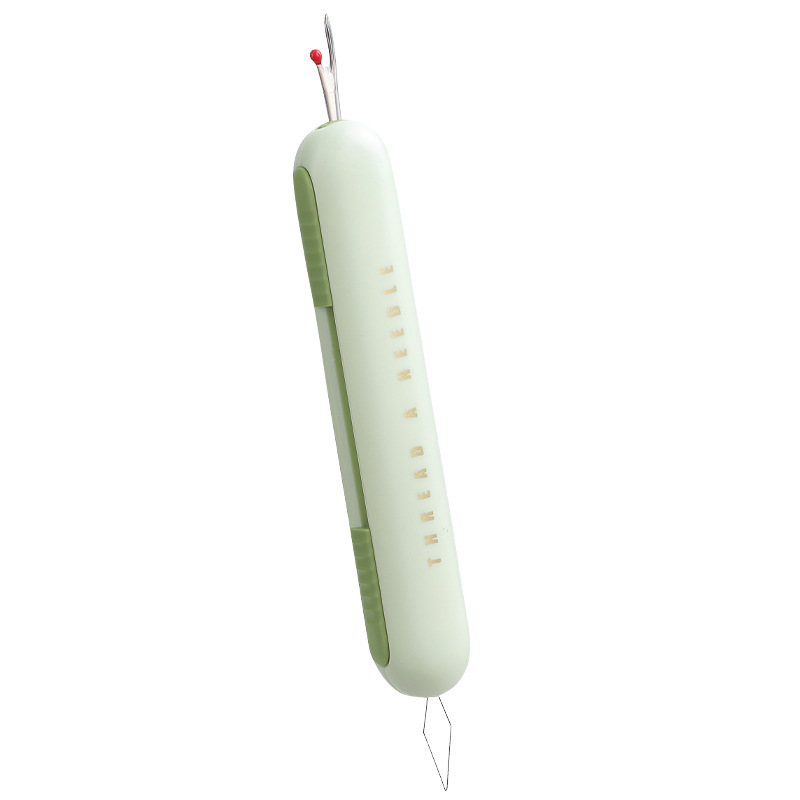 Thread remover household multifunctional 2-in-1 thread picker elderly needle threading sewing tools portable threader wholesale