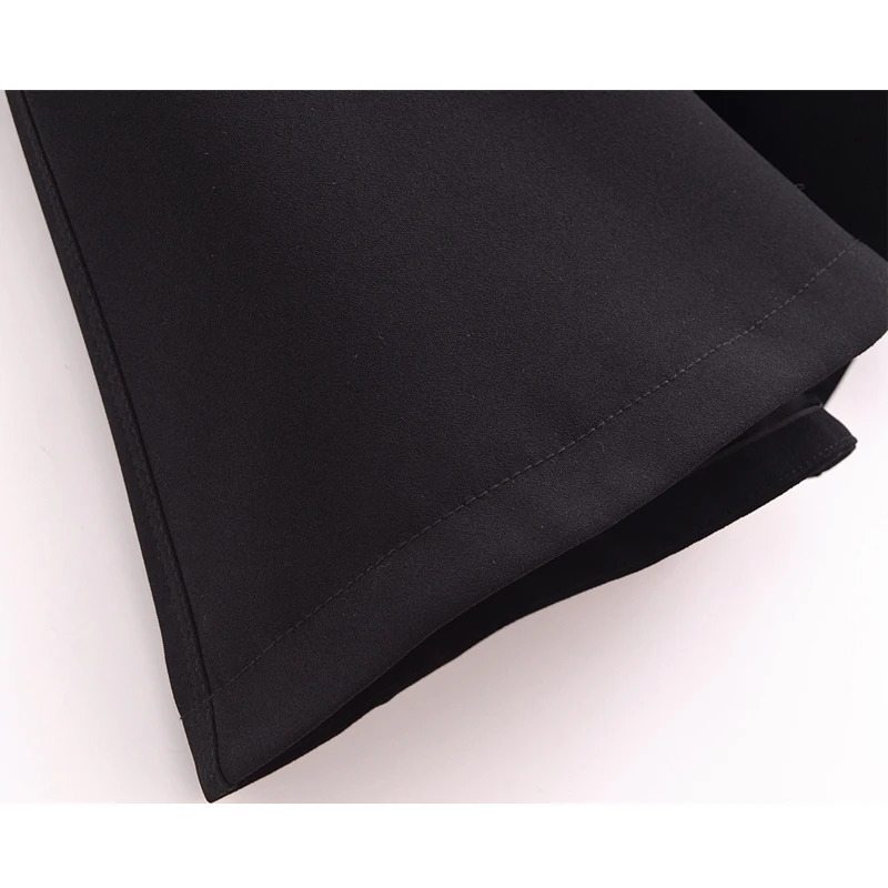 TRAF Black Poncho Cape Women Outerwears Winter Short Capes Coat Women Long Sleeve Cloaks of Woman Womens Ponchos 241218