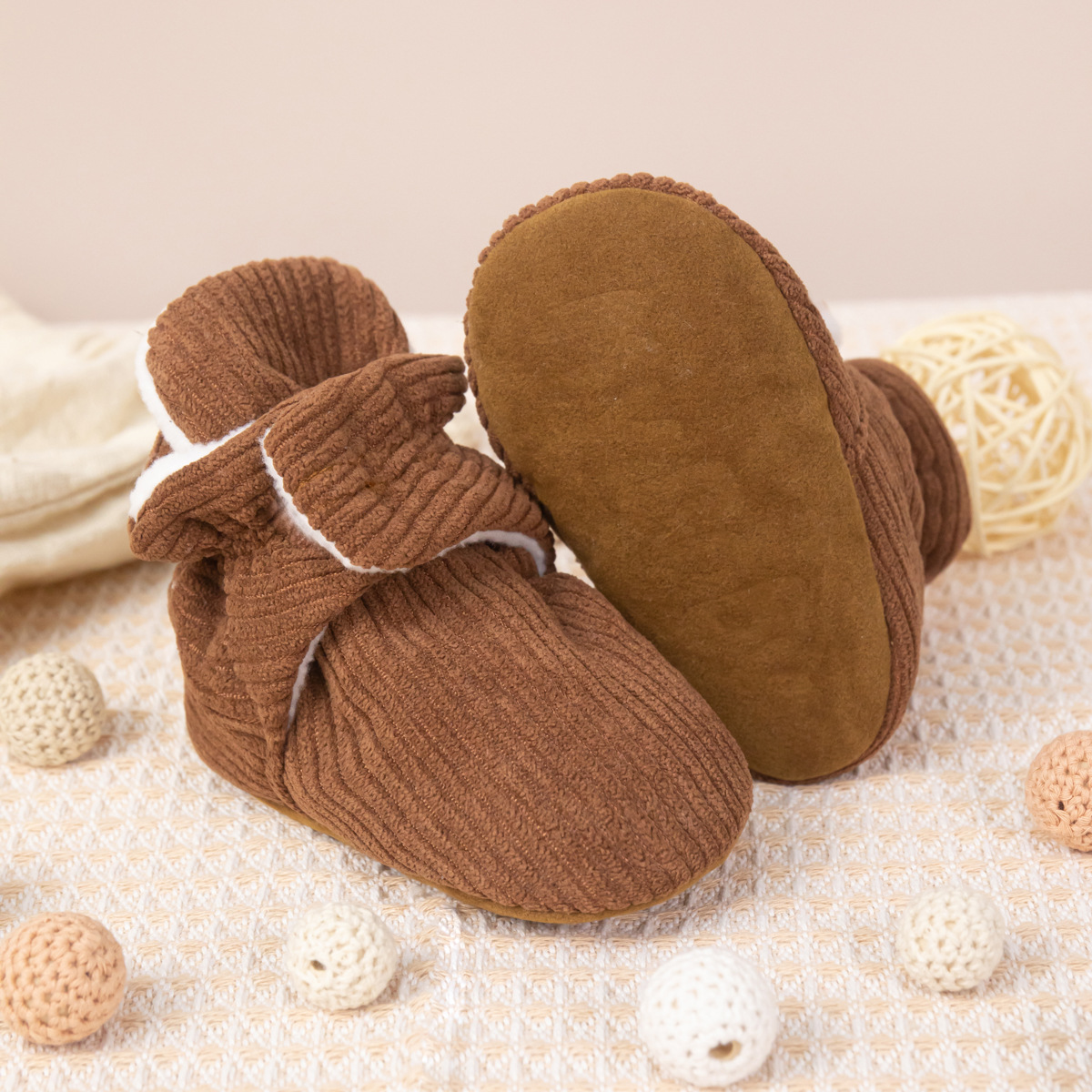 Baby Shoes Boots Winter Warm Socks Light Weight Non-Slip First Toddler Shoes Kidsnest Newborn Infant Footwear Shoes Booties