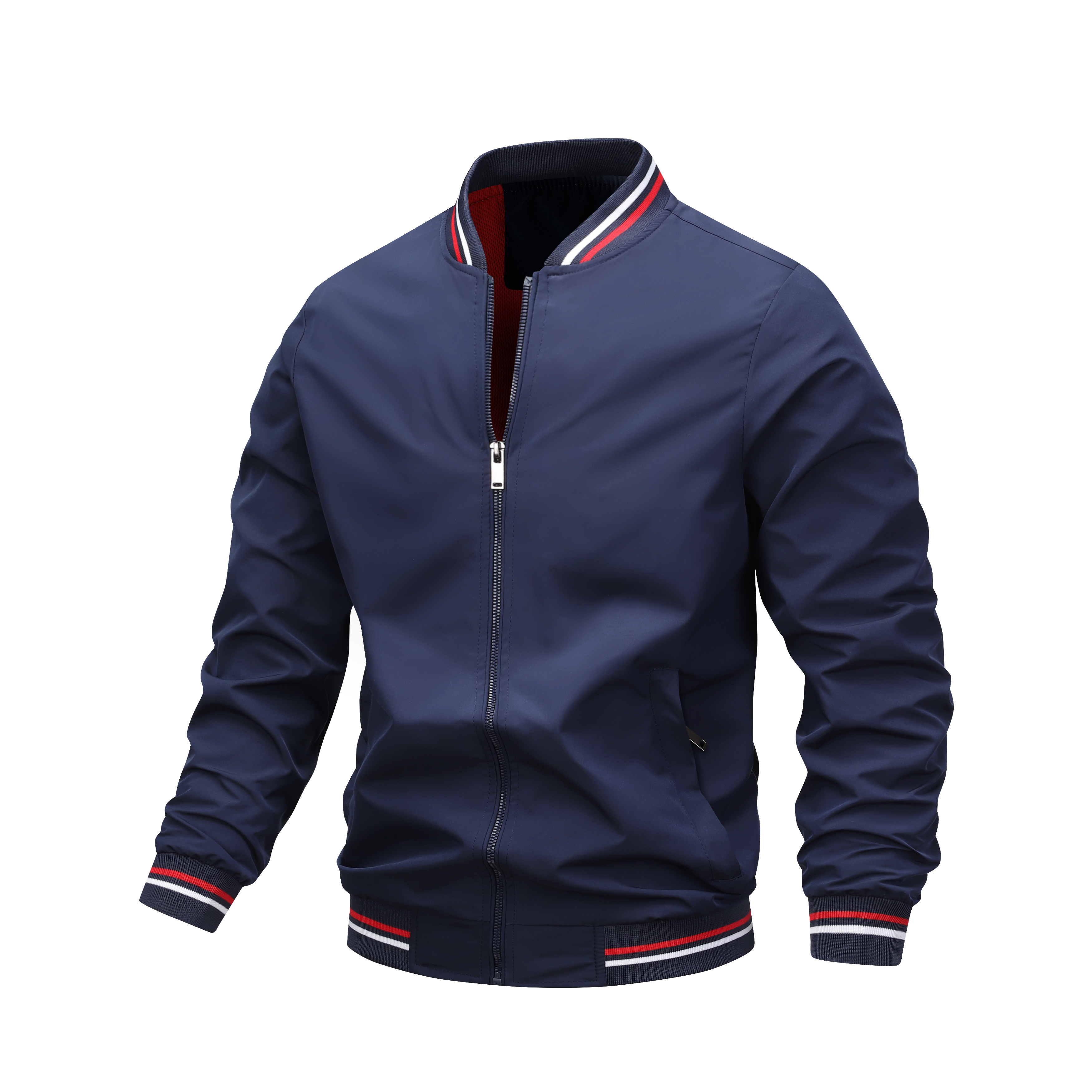 New spring and autumn casual men's jacket sports solid color European and American fashion men's jacket thin coat designer jacket