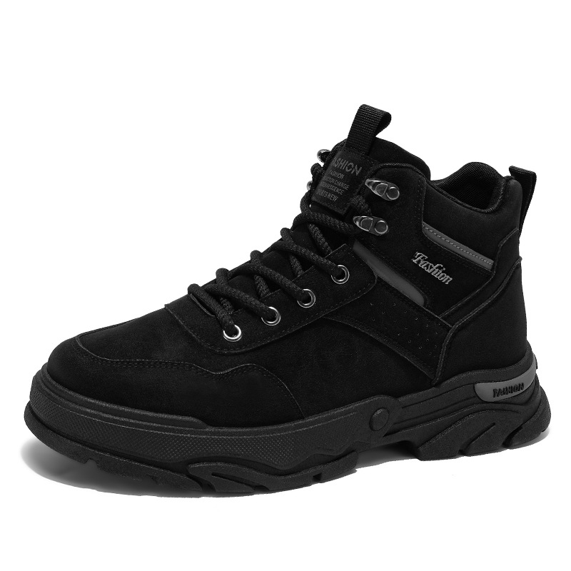 Men Boots Fashion Leisure Outdoor Thick Sole Anti-slip NEW hot Wear-resistant Autumn Winter Versatile Simple Designer Shoes Triple Black hot Khaki Fre